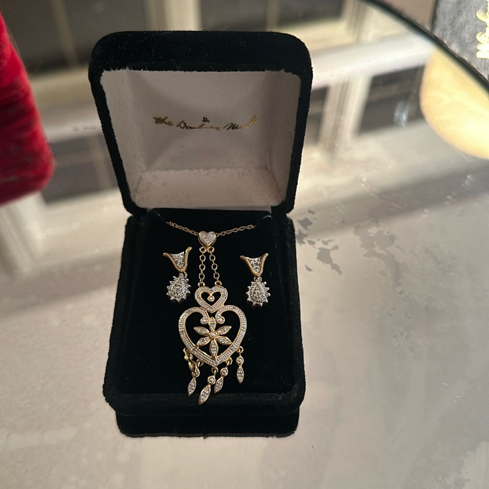 Danbury Mint Necklace and Earring